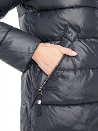 Женская зимняя болоневая куртка с капюшоном