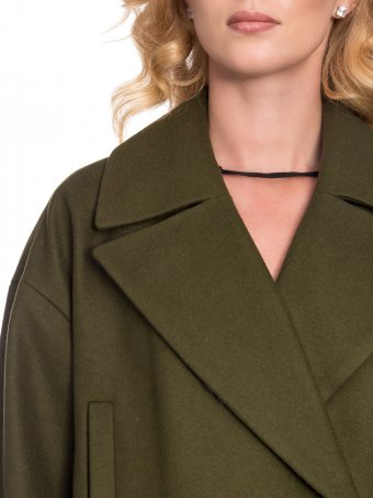 Женское демисезонное пальто из шерсти